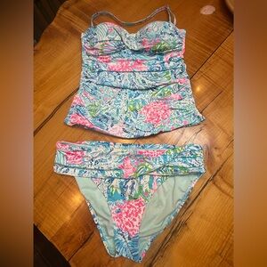 Lilly Pulitzer 2pc Tankini Sink or Swim size 10